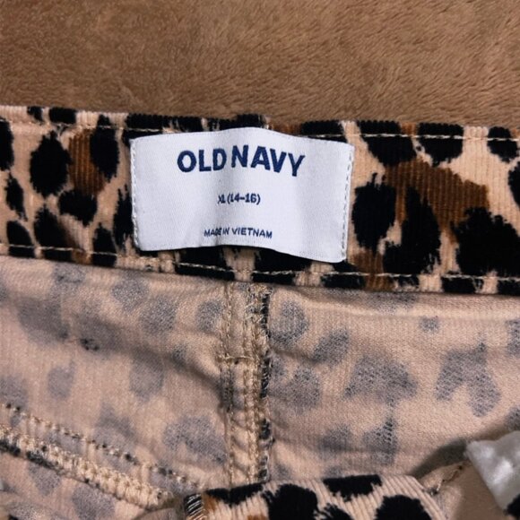Old Navy Girls XL (14/16) High Waist Leopard Pencil Corduroy‎ 4 Pocket Skirt (Q) - Picture 6 of 8